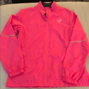 Susan G. Komen pink lightweight zip up